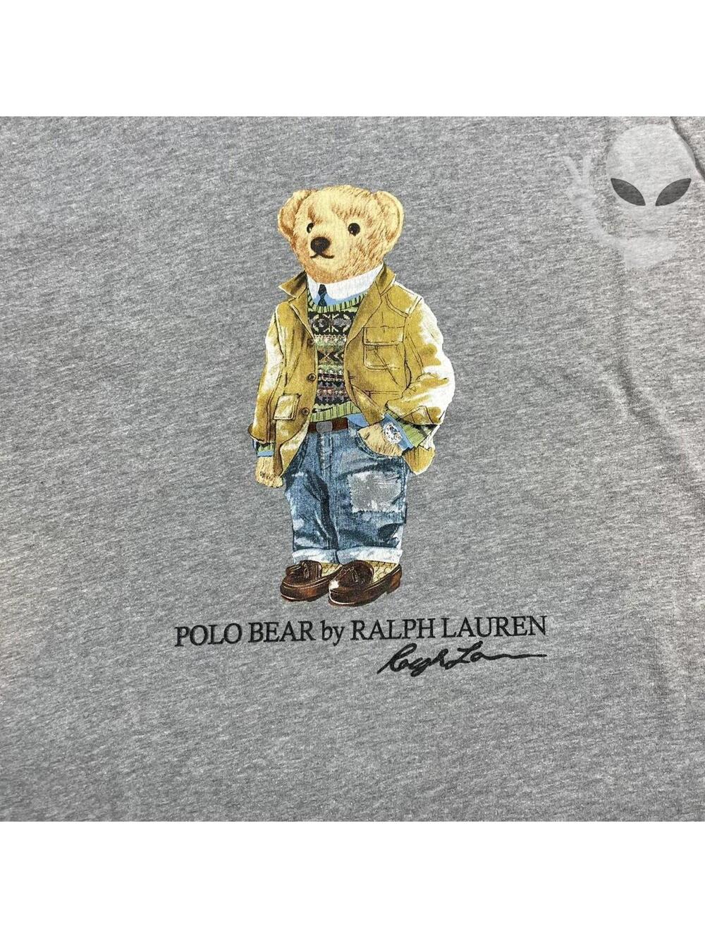 Polo Ralph Lauren Classic Fit Shirt Large Grey Polo Bear - Picture 3 of 5